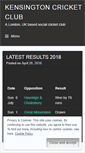 Mobile Screenshot of kensingtoncricketclub.com